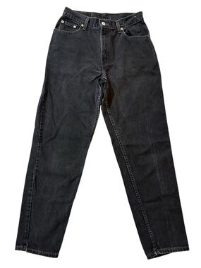 LEVI’S 550 relaxed fit tapered leg black 100% cotton jeans size 10 Mis M